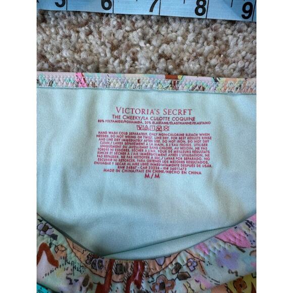 Victoria's Secret Bikini size Medium, floral, multicolor 2 piece, Boho design - Picture 4 of 10